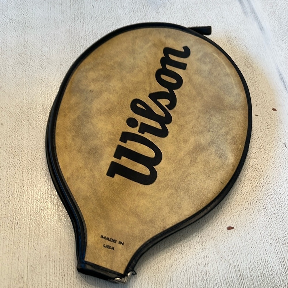 Vintage Wilson tennis raquet cover
